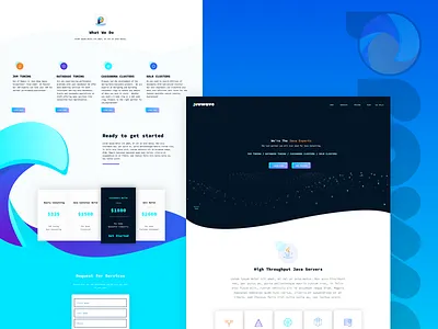 ProWave Home Page colorful gradients hero homepage landing particles pro prowave wave web