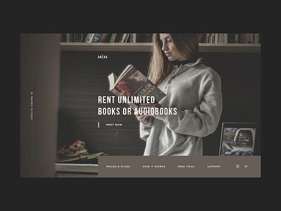 Book Store book button layout menu read ui web