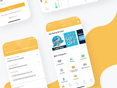 YellowCap's new iOS home screen icons interface ios minimal search ui ux
