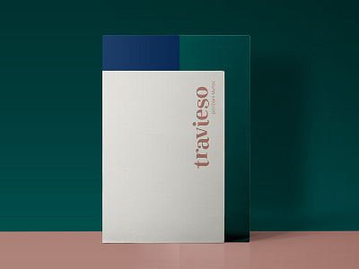 Travieso brand chef clean color design food geometric graphic identity minimal restaurant setdesign