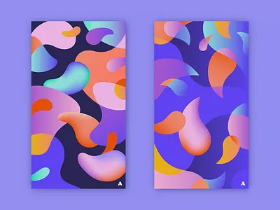 Fluids - free iPhone wallpapers colorful fluids iphone violet wallpaper