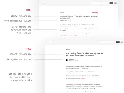 Always make it 10 percent better layout product design simple typography