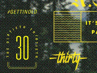 Dirtieth Thirtieth collage fonts retro typography vintage