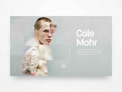 NUMB3R$ profile page app clean desktop fashion minimal muzli profile shop ui ux