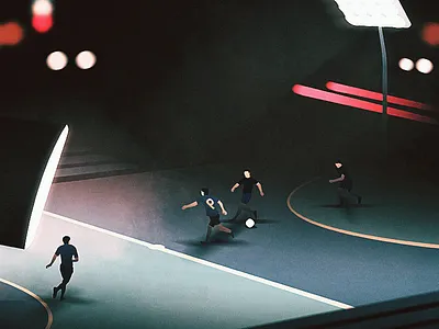 Football. Play with us football having fun illustration night play with us soccer trinetix