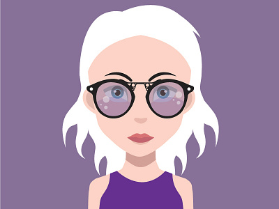 Young girl face in vector beautiful care clean face girl health healthy model portrait skin smile young