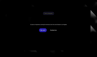 Photographer landingpage in Framer animation framer motion graphics template uiux website