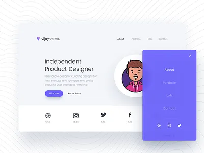 realvjy 3.0 teaser clean landing page minimal portfolio