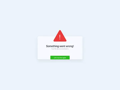 Daily UI Challenge #001 — Pop-Up / Overlay 001 challenge clean dailyui error interaction design minimal pop up simple ui user interface design