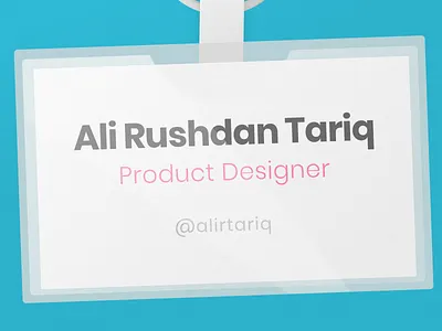 Hi Dribbble! debut first shot hello illustration lanyard