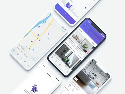Homefeed/House rental app challenge challange free home house house rental real estate sketch ui uplabs ux