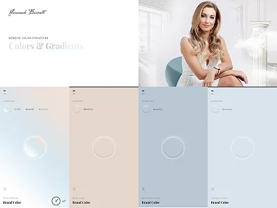 Jemimah Barnett - Site Colors & Gradients advisor branding color design gradient jemimah property typography ui web website