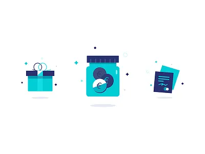 Illustration concept - Banking App banking banking app gift illustrations money savings