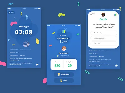 WeLive Game Show game minimal mobile quiz trivia