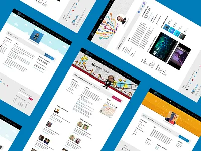 Landing Page Design clean design event landing page member project specific ui visual web