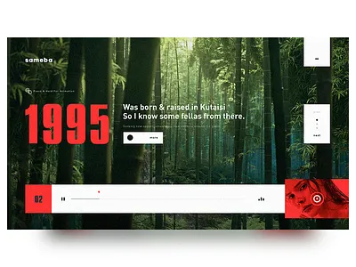 sameba agency animation design flat gif minimal motion preview text transition ui web