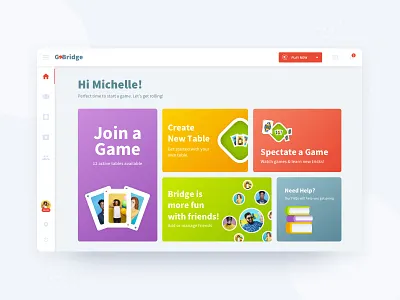 Contract Bridge | Web Game Dashboard UI desktop game game ui web
