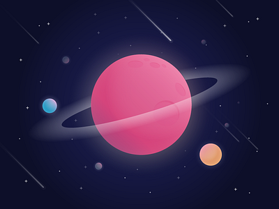 20 Planet + 2 Dribbble Invites invite planet universe