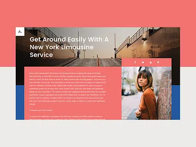 UI Experiment #16 blog experiment font free homepage landing mondrianizm one page website ui unsplash ux website