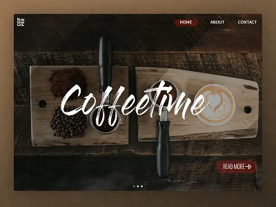 Landing Page for Coffee shop coffee coffeetime jelmar landing page ui ux webdesign website