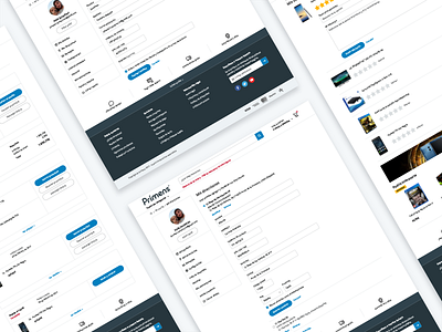 Primens Account e commerce interface mobile product responsive shopping tech ui ux webdesign