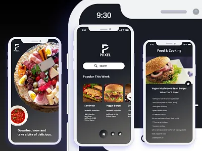 Restaurant iOS X App Design - Freebie XD File 2018 trendy design adobe xd design creative design freebie ios app design modern design restaurant app ui ux
