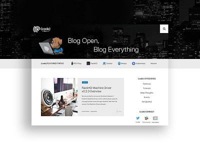 Blog Design for Dell's Open Source Initiative blog clean code community design development github illustration open open source source web
