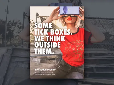 Some. We. Campaign for Telford International Centre brand campaign design marketing poster ui