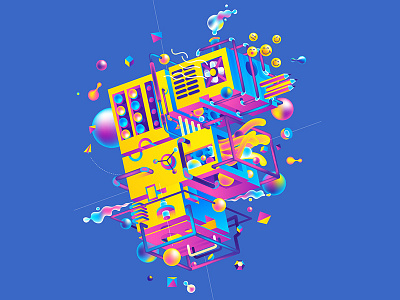 F experiment f fun illustrator mesh smiley typography ui
