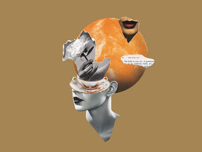 Italianism // collage #1 album art beauty collage fashion flower lips magazine music saturn vintage woman
