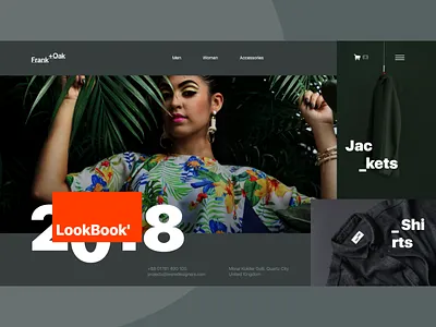 Frank +Oak eShop Design Concept with New Header Trend adobe clean design designer flat header hire minimal ui ux visual xd