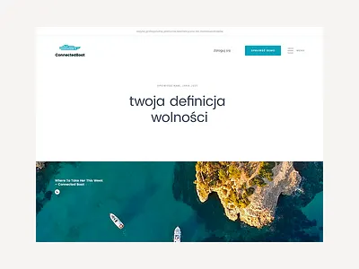 CB 2.0 - Landing page landing page motor boat sail sailing yacht