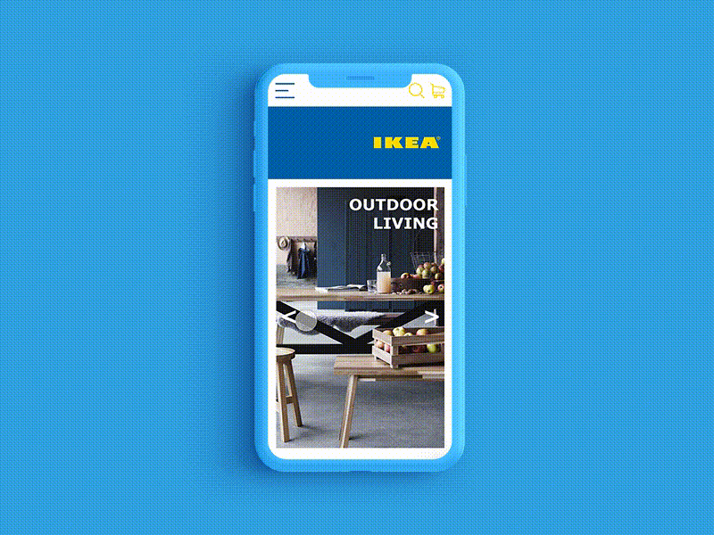 Ikea App Part 1 adobe xd app app design furniture ikea interface mobile store swedish ui user interface ux