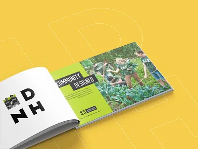 Designed New Haven | Community & Education ad book brand city community green grid industrial logo mission new haven yellow