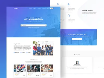 ONMERO - eLearning Platform course education elerning job lerning skill student