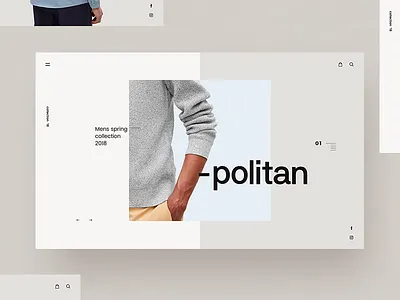 Ecommerce Collection Screens clean ecommerce header landing minimal ui ux web website