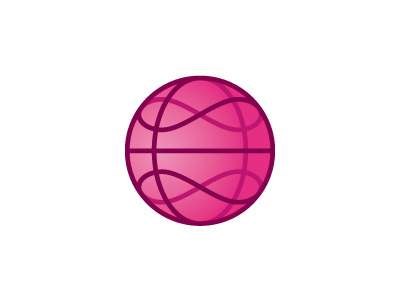 Infinity Dribbble dribbble giveaway hidden infinity logo pink playoff sphere sticker mule stickers
