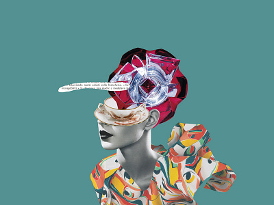 Italianism // collage #2 art beauty collage eighties fashion hairstyle magazine manager pattern vintage woman women