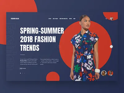 Fashion Blog. Concept #1. concept design fashion magazine ui ux web