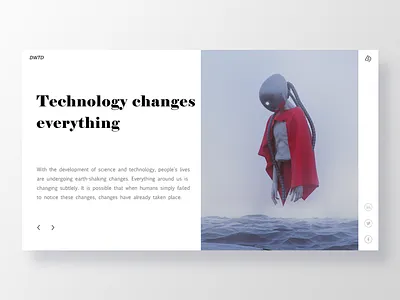 Web-technology landingpage mainpage red robot team technology ui web webdesign webpage website