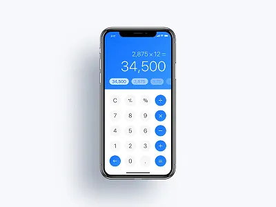 Calculator calculator dailyui iphonex