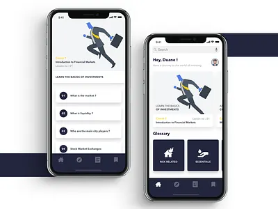 Investor Clinic android animation app colors gif invest ios iphone iphone x money ui ux