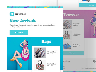 Newsletter - New Arrival colorful fashion newsletter popular responsive trending ui