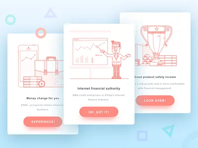 Financial Window financial illustration invites scene state window