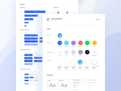 Design System for Facility management platform app design design system flat gradient modern sketch ui ui elements ui style guide web
