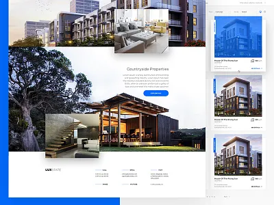 Luxury real estate design estate list product real web
