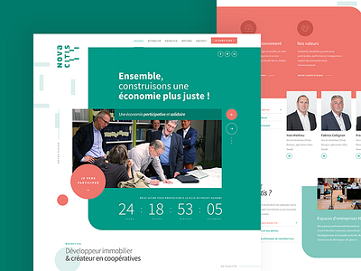 Novacitis one page webdesign website