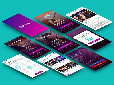 Eventpass Presentation app eventapp eventpass mobile app ui design user flow ux design