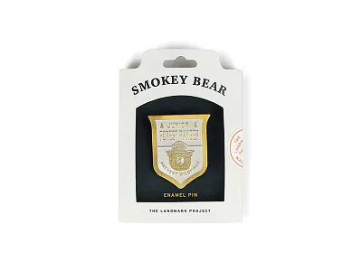 Smokey Bear Enamel Pin bear enamel forest junior packaging pin ranger rei smokey sticker the landmark project usa