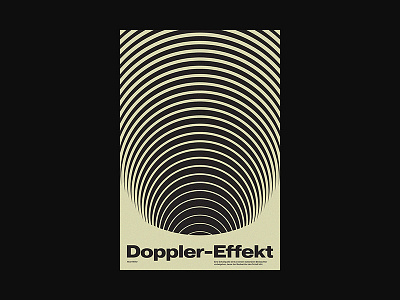 Doppler-Effekt abstract graphic design poster poster design posters swiss type typographic typography xtian